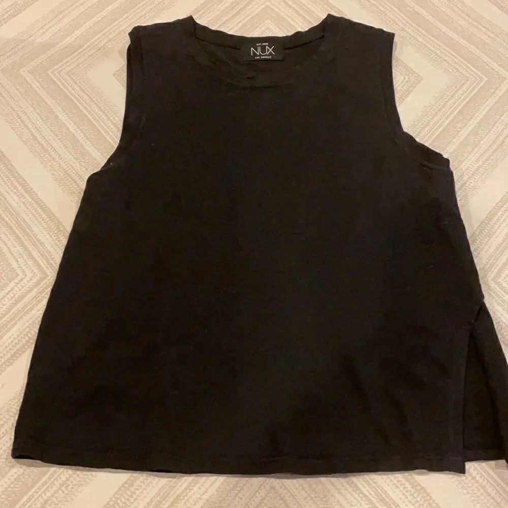 Nux Women’s Black Cross Over Tank Top